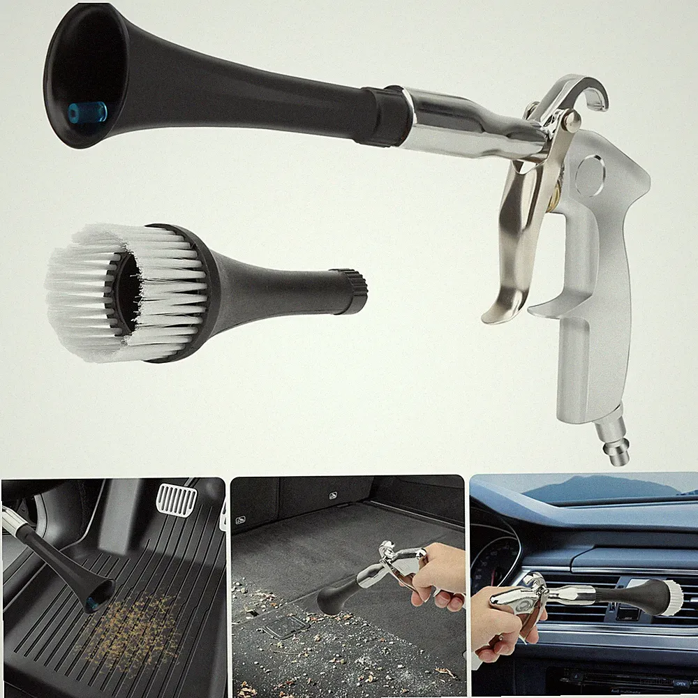 3-in-1 Car Cleaning Gun Air Blower for Carpet High Pressure with Trumpet Nozzle