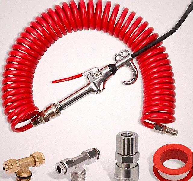 9 M Red Truck Dust Air Blow Gun Kit Long Air Hose Heavy Duty Cleaning with Long