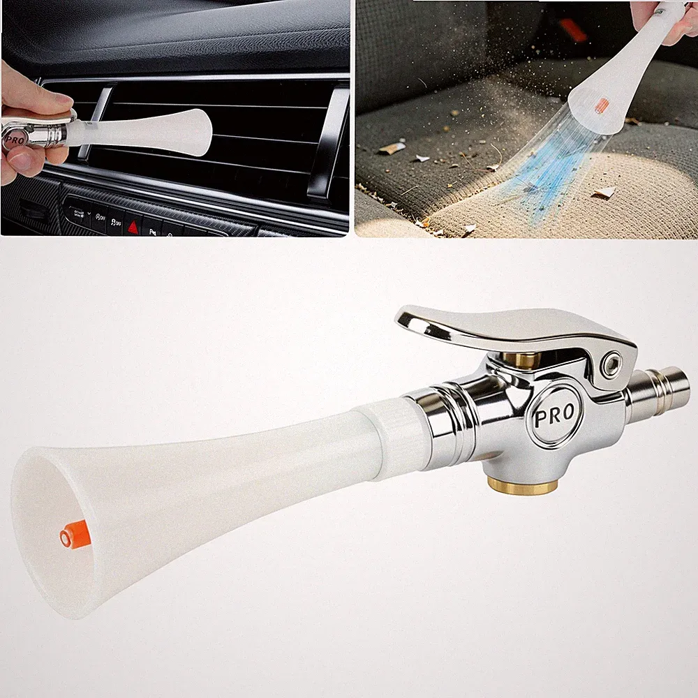 Car Detailing Air Blow Gun Cleaning Tool High Flow Nozzle For Interior Dust Dirt