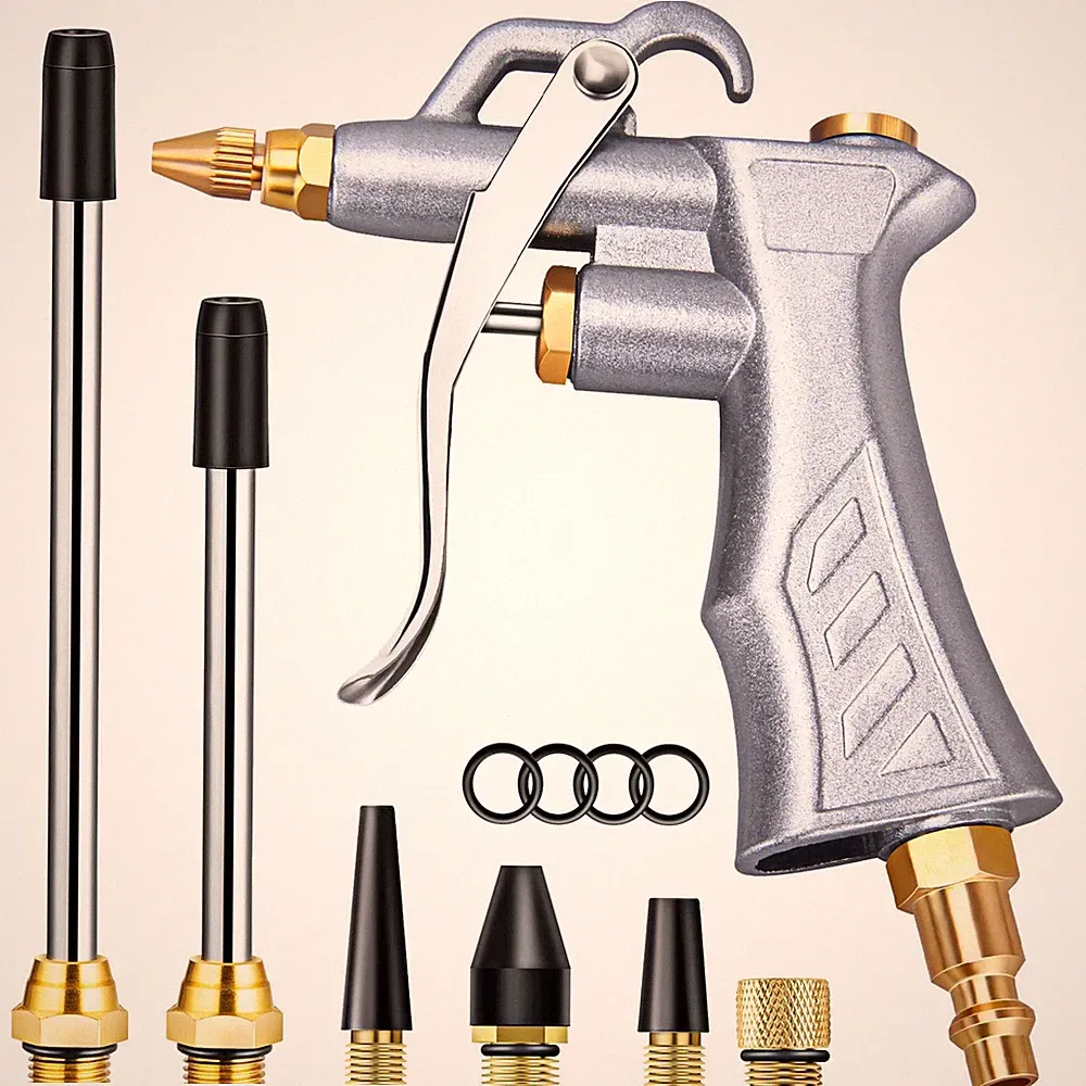 Industrial Air Blow Gun 1/4" Pneumatic Compressor Tool High Pressure Dust Blower