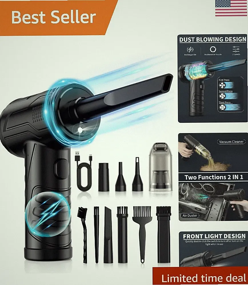 Powerful 95000RPM Air Blower with LED - Ideal for Deep Cleaning Electronics