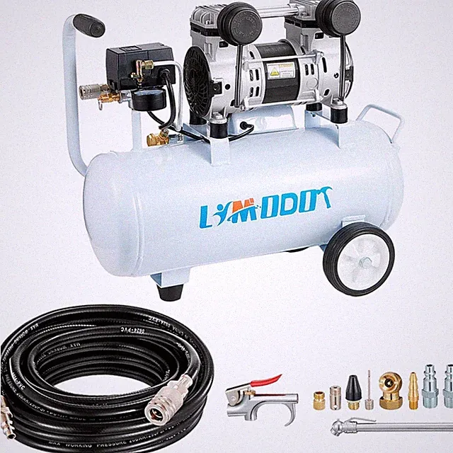 Quiet , Only 68dB, 5 Gallon Steel Tank, 2.8CFM @ 90PSI, Oil-Free, Electric Pe...