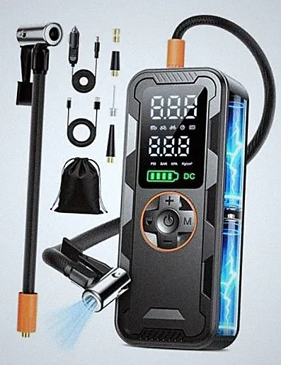 Tire Inflator Portable Air Compressor, 150PSI Electric Air Pump with Digital